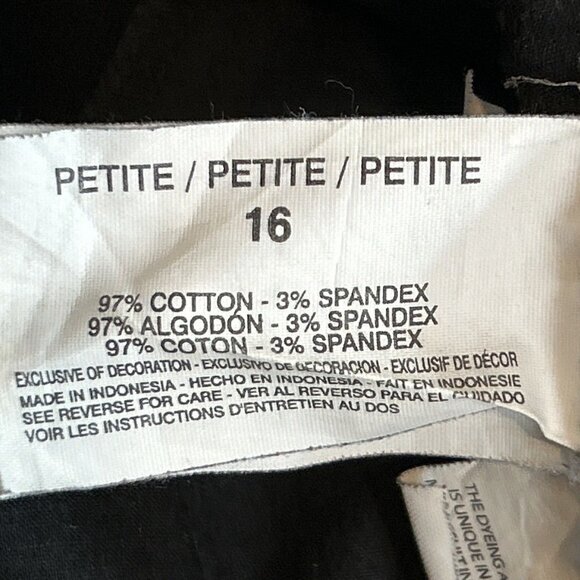 Gloria Vanderbilt Amanda Bootcut Jeans‎ Women's Size 16 Petite Black Denim - Picture 6 of 16